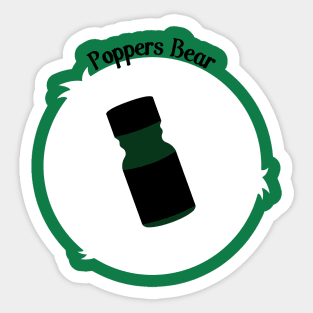 Poppers Bear Sticker